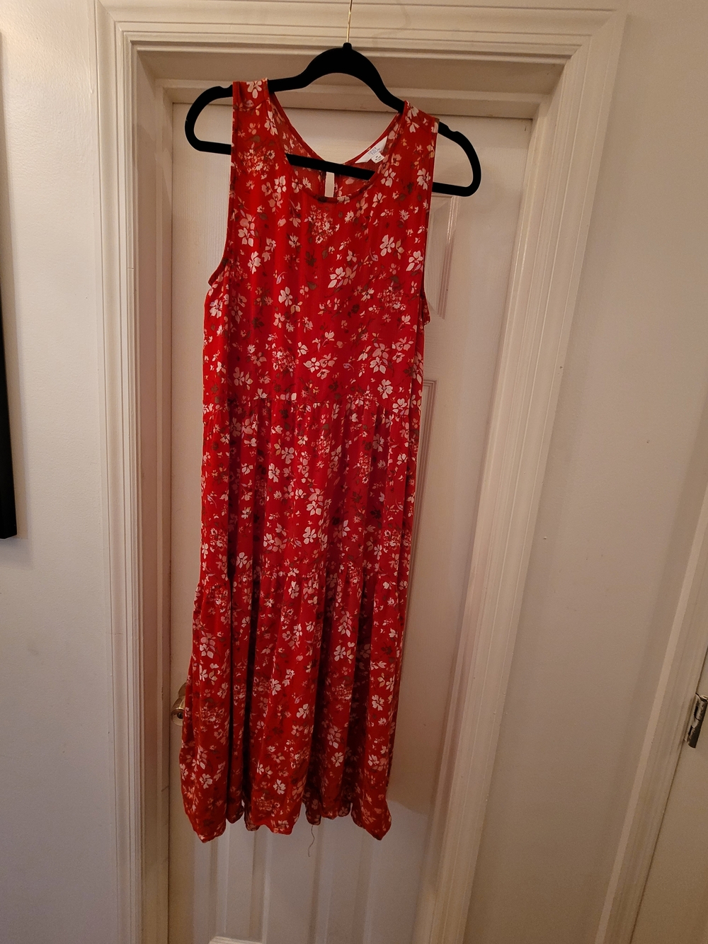 Time and Tru Red Floral Maxi Dress